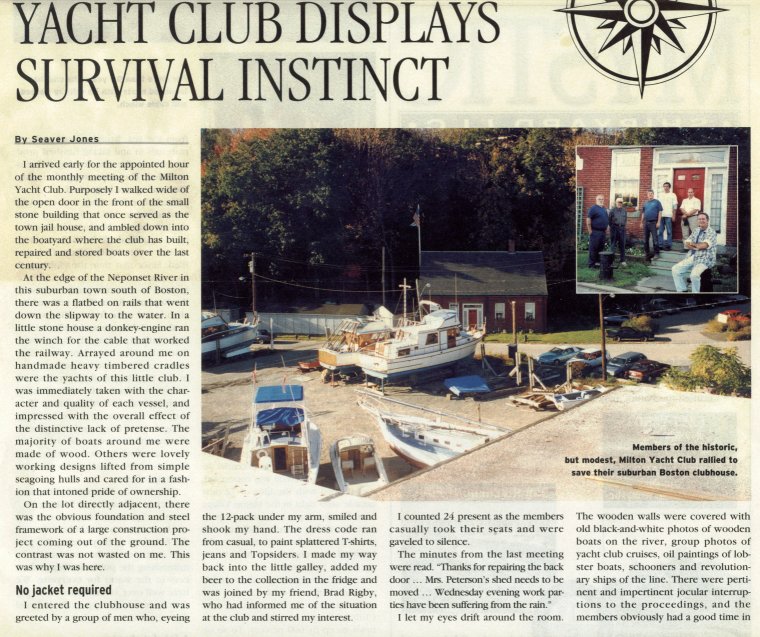 click here for MYC story- Soundings - July 2004